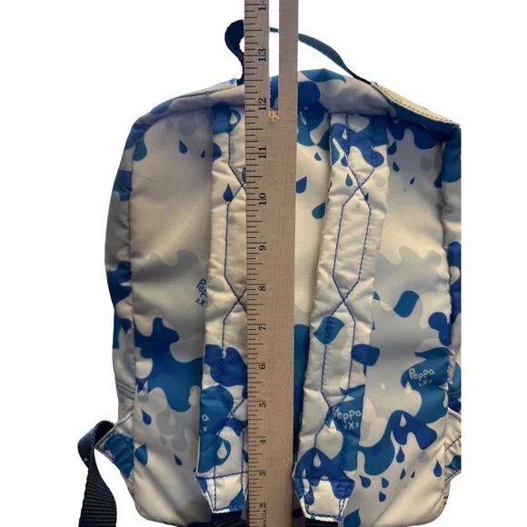 Hunter X Peppa Pig Kids Backpack Blue Camo Rain Print Lightweight  Bag - Picture 3 of 12
